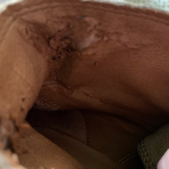 Lucky Brand 7.5 Taupe Brown Giorgia Lace Up Boots - Picture 10 of 12